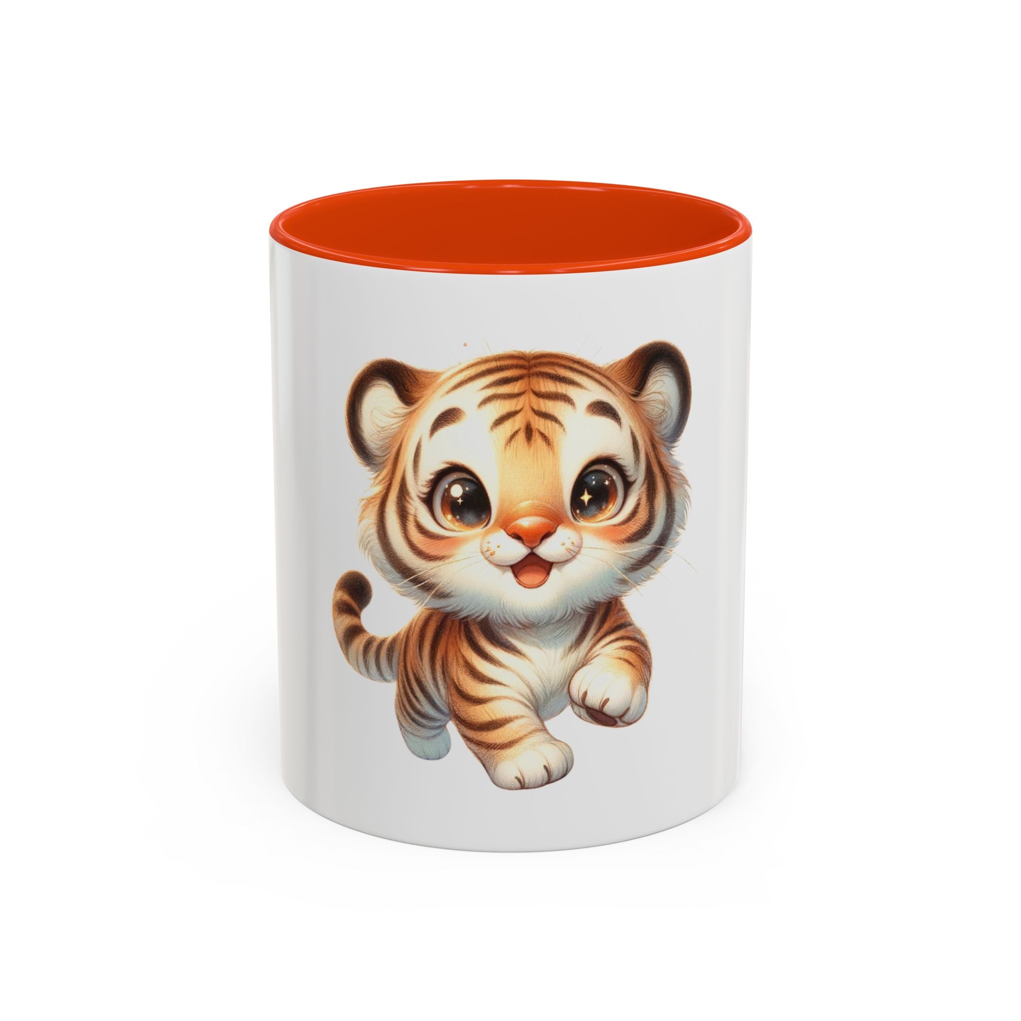 Cute Baby Tiger Mug — Adorable Cartoon Animal Coffee Cup (11oz)