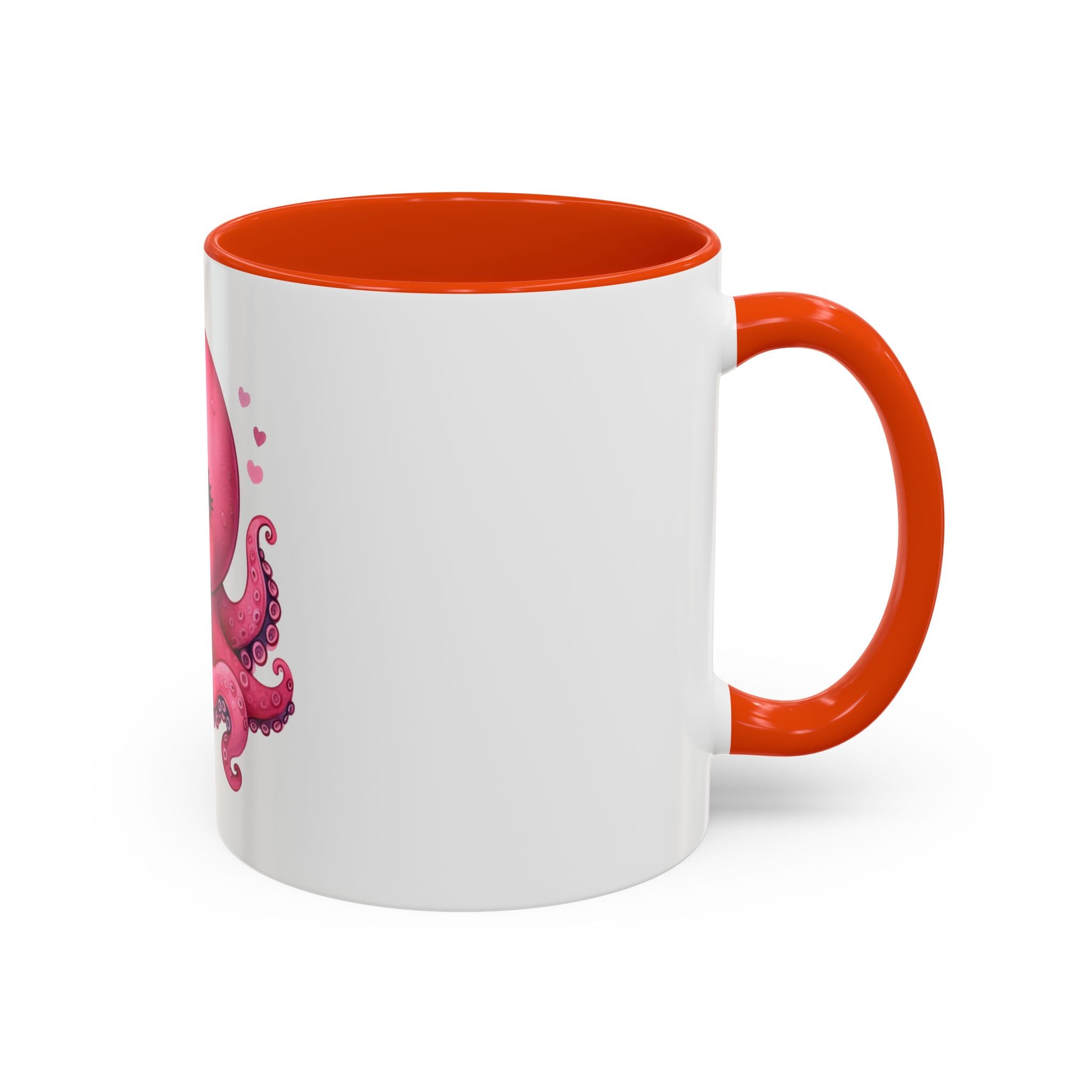 Cute Pink Octopus Coffee Mug (11oz) — Kawaii Sea Animal Gift