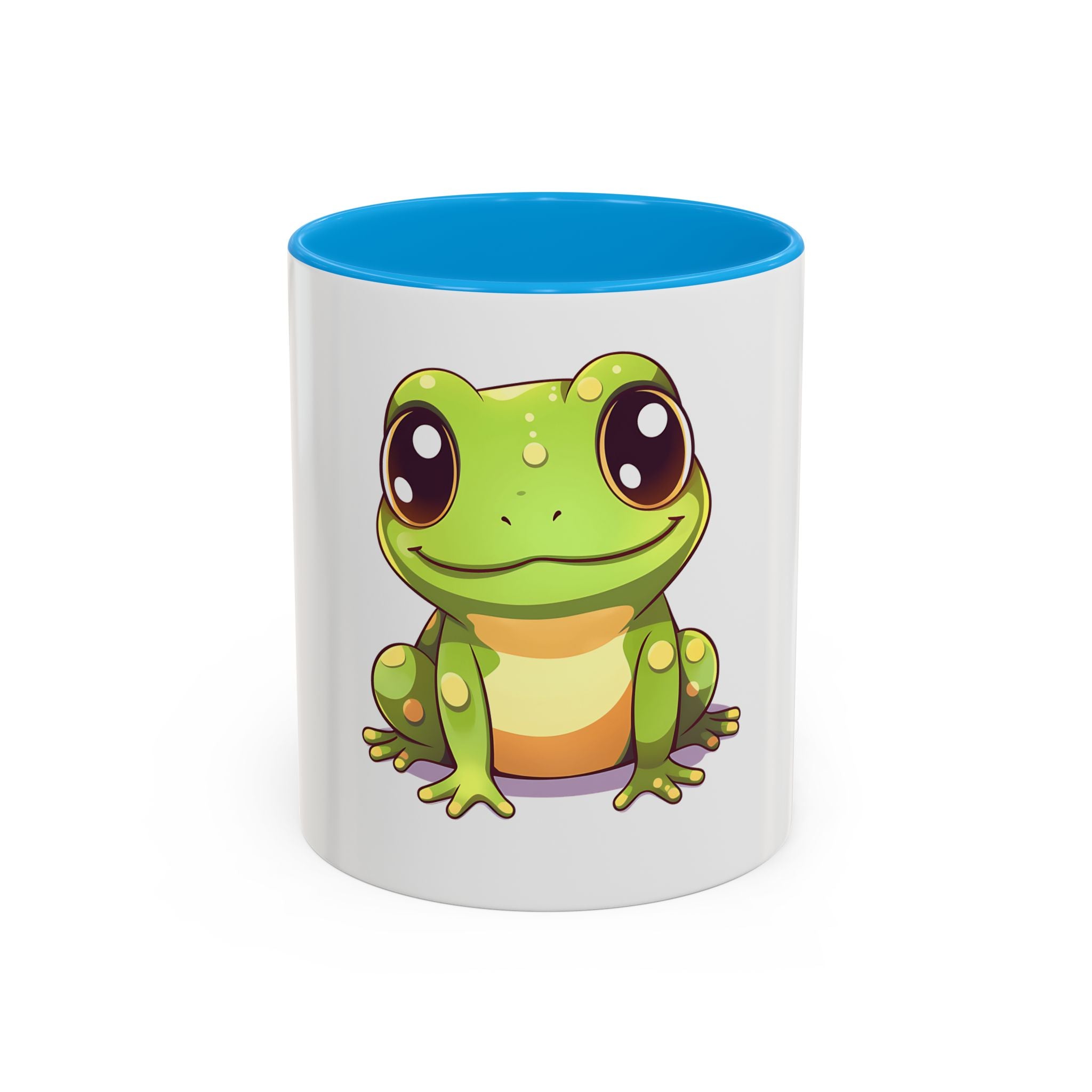 Cute Frog Coffee Mug — 11oz Colorful Ceramic Cup