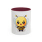 Cute Bee Coffee Mug – Kawaii Bumblebee Coffee Cup (11oz)
