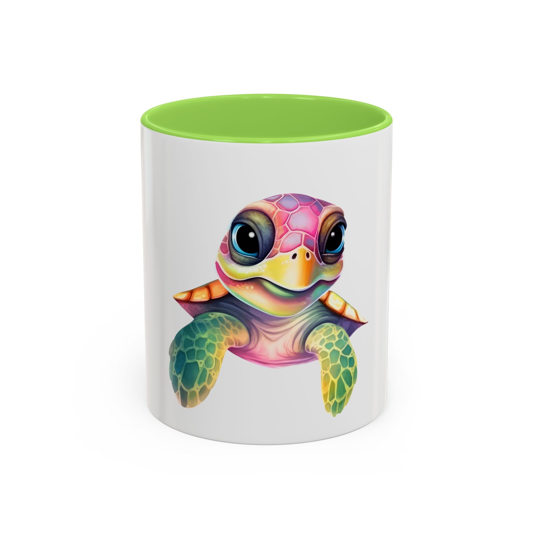 Colorful Sea Turtle Mug (11oz) – Cute Rainbow Marine Coffee Cup