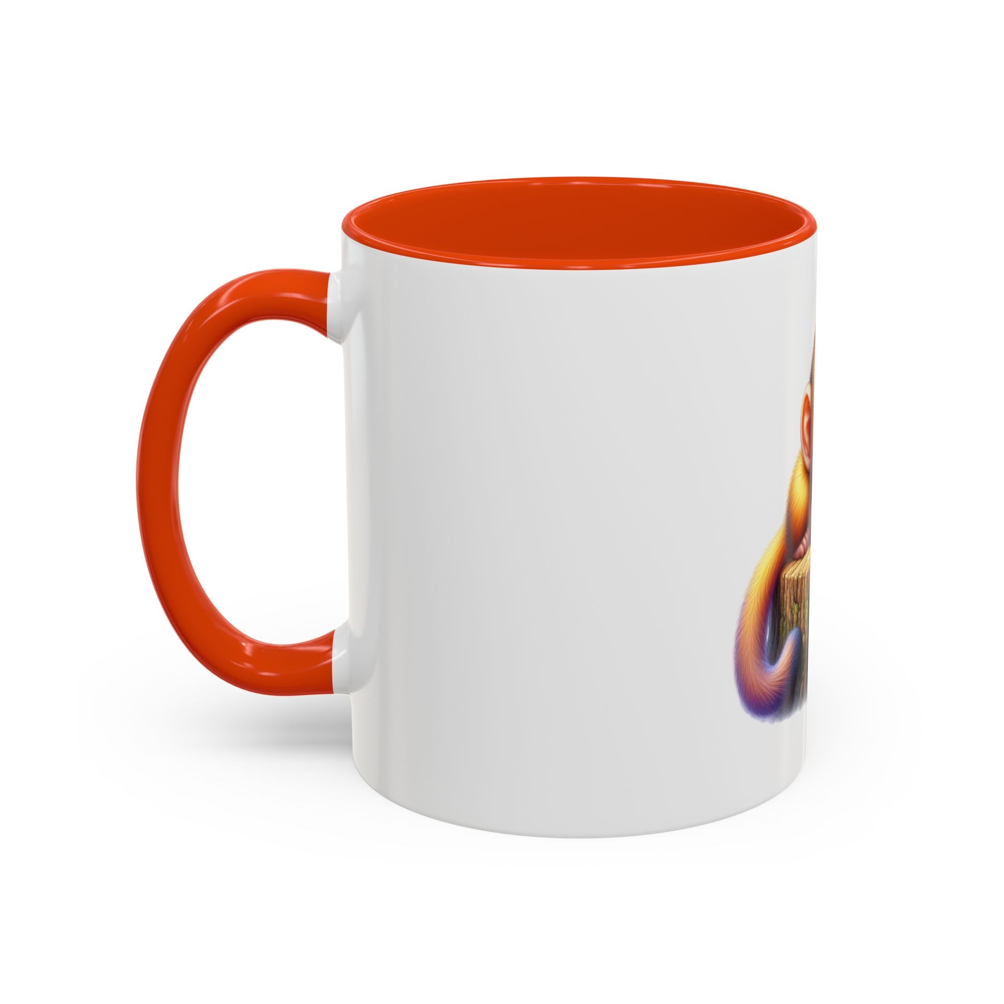 Cute Baby Monkey Coffee Mug — Colorful 11oz Ceramic Mug