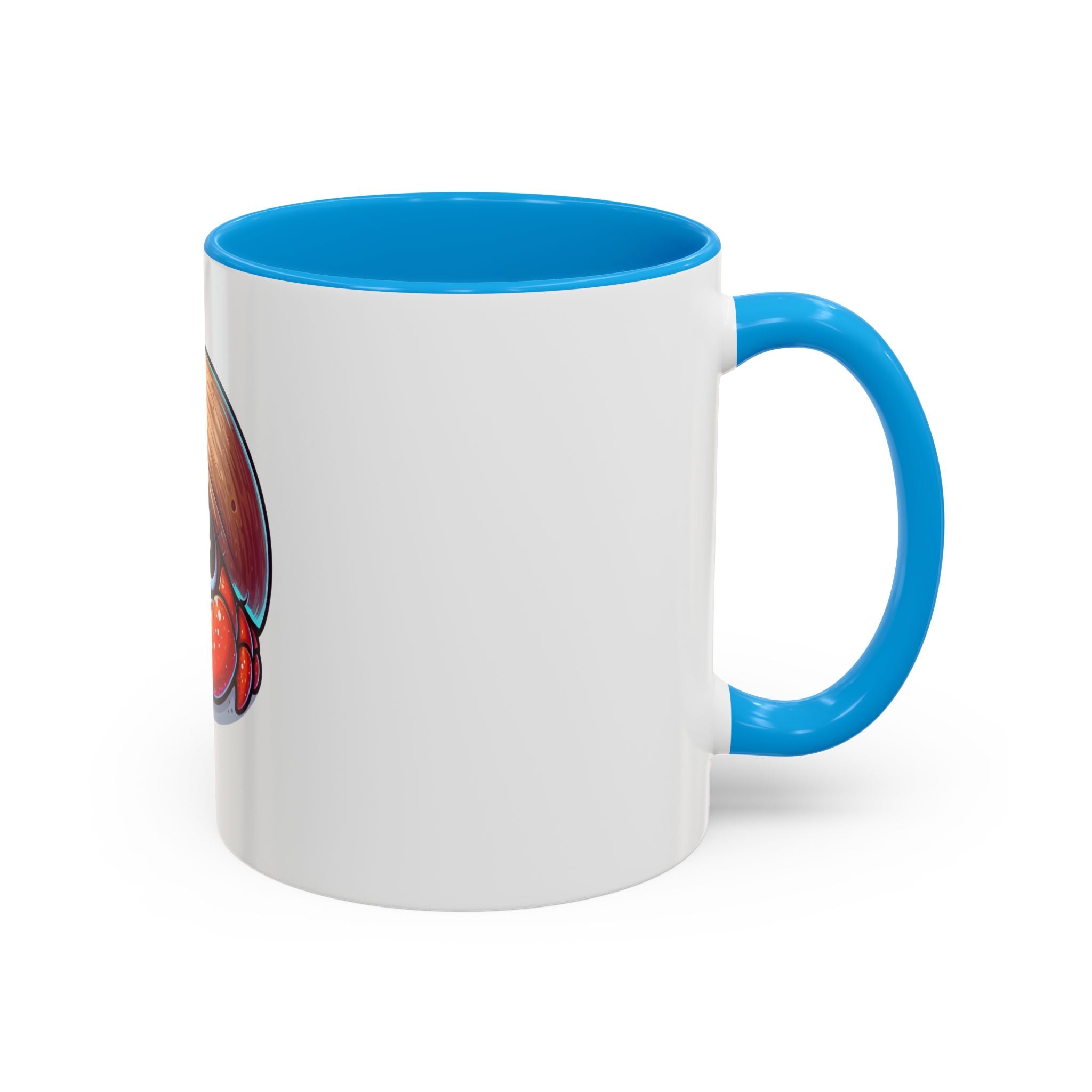 Cute Hermit Crab Mug — Colorful 11oz Ceramic Coffee Cup