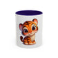 Cute Baby Tiger Coffee Mug — Adorable Cartoon Safari Animal Mug (11oz)