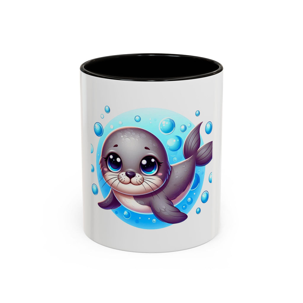 Cute Seal Coffee Mug – Adorable Ocean Animal 11oz Colorful Ceramic