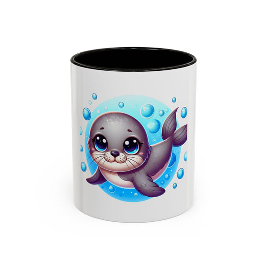 Cute Seal Coffee Mug – Adorable Ocean Animal 11oz Colorful Ceramic