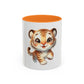 Cute Baby Tiger Mug — Adorable Cartoon Animal Coffee Cup (11oz)