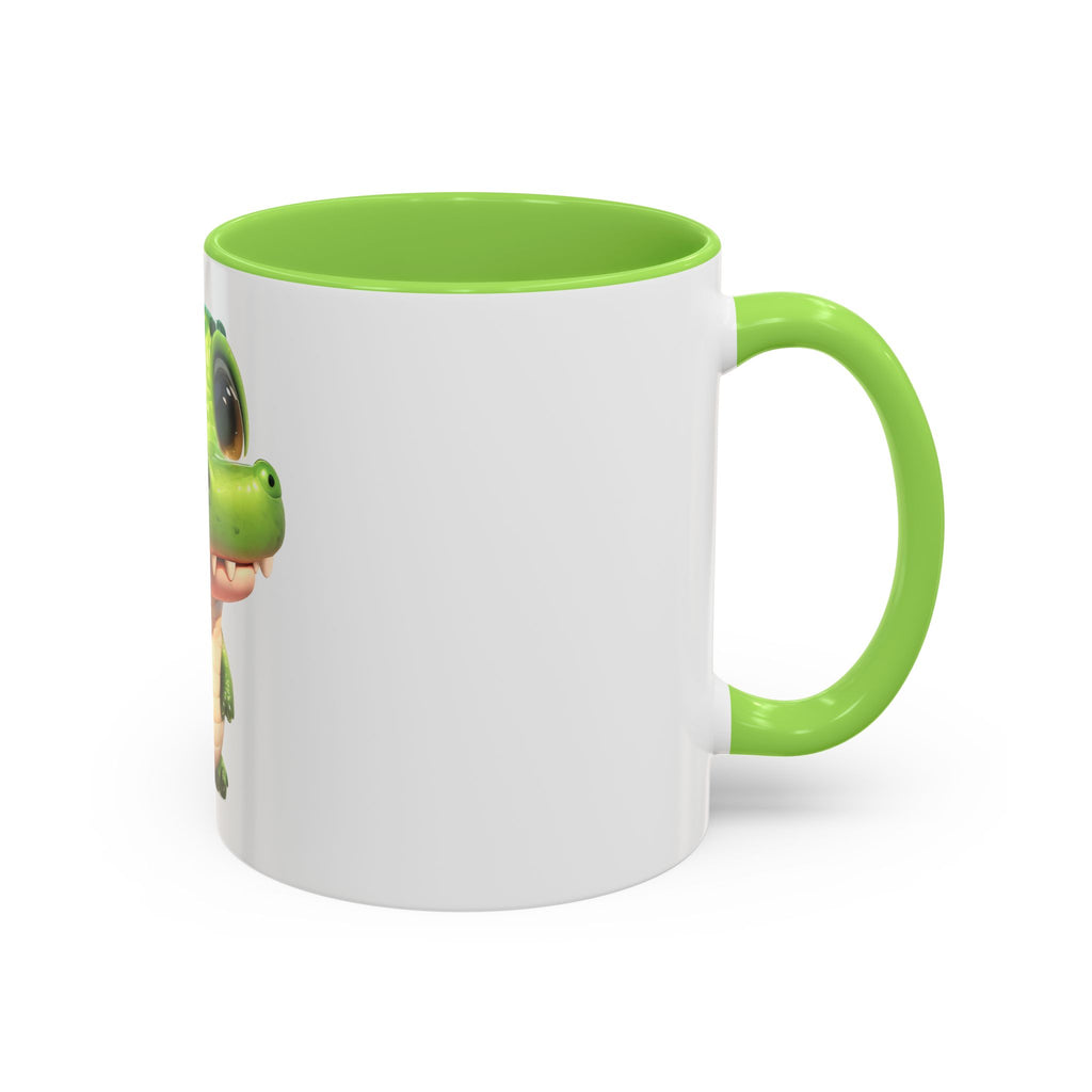 Cute Baby Alligator Coffee Mug — Adorable Cartoon Crocodile 11oz