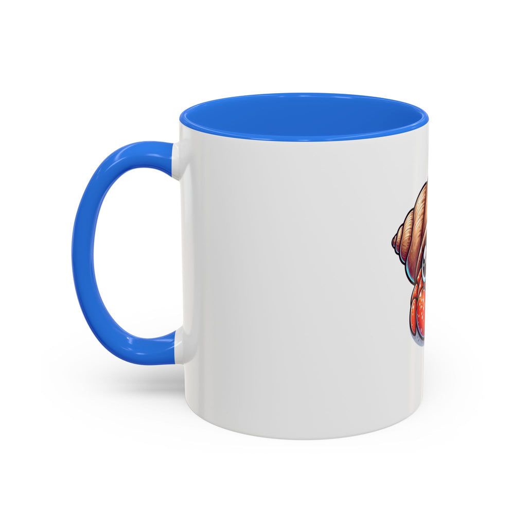 Cute Hermit Crab Mug — Colorful 11oz Ceramic Coffee Cup