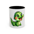 Cute Green Baby Dinosaur Coffee Mug (11oz)