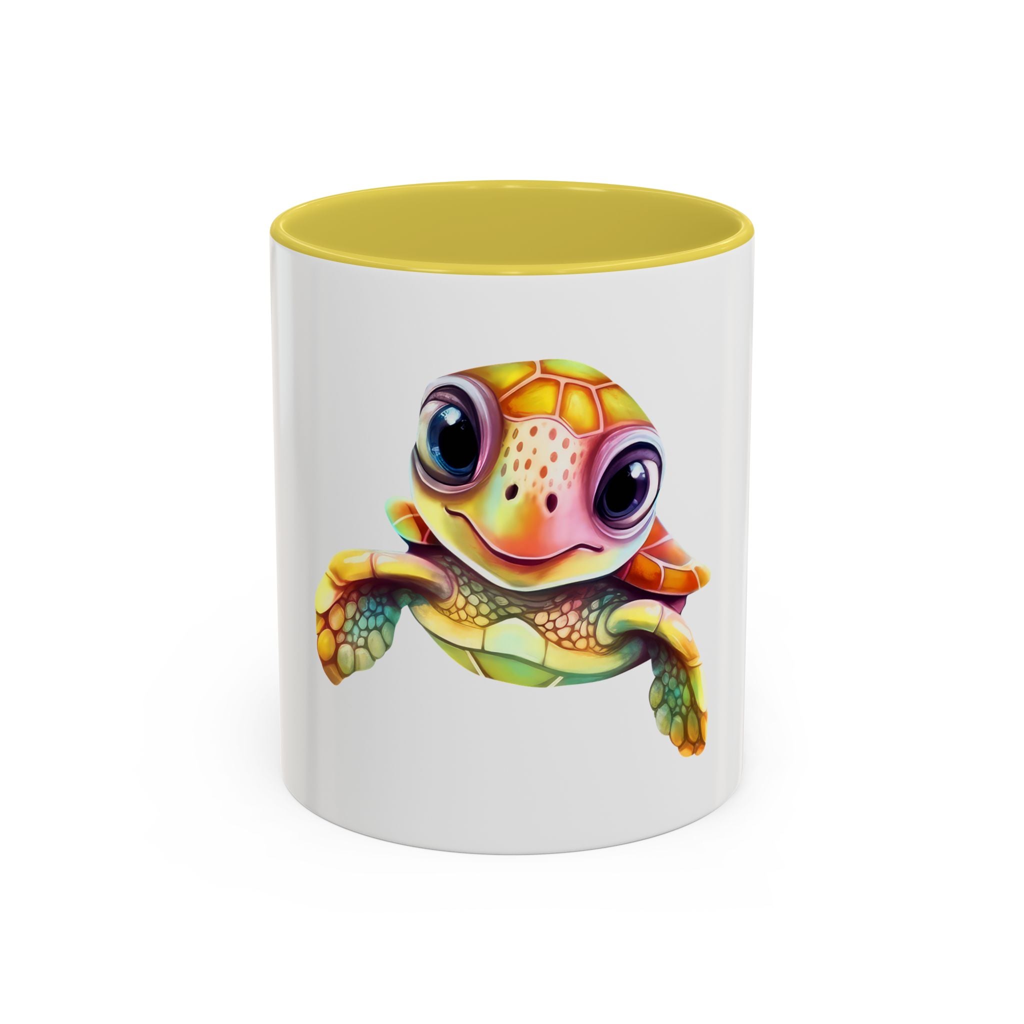 Cute Colorful Sea Turtle Mug — 11oz Ceramic Coffee Cup