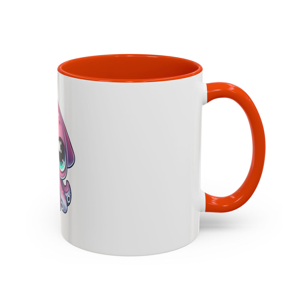 Cute Pink Kawaii Octopus Mug (11oz) - Adorable Anime-Style Coffee Cup
