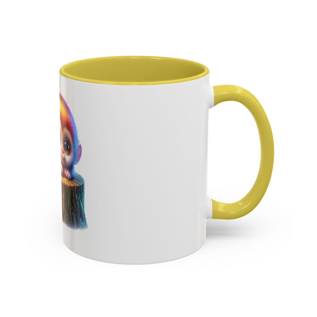 Cute Baby Monkey Coffee Mug — Colorful 11oz Ceramic Mug