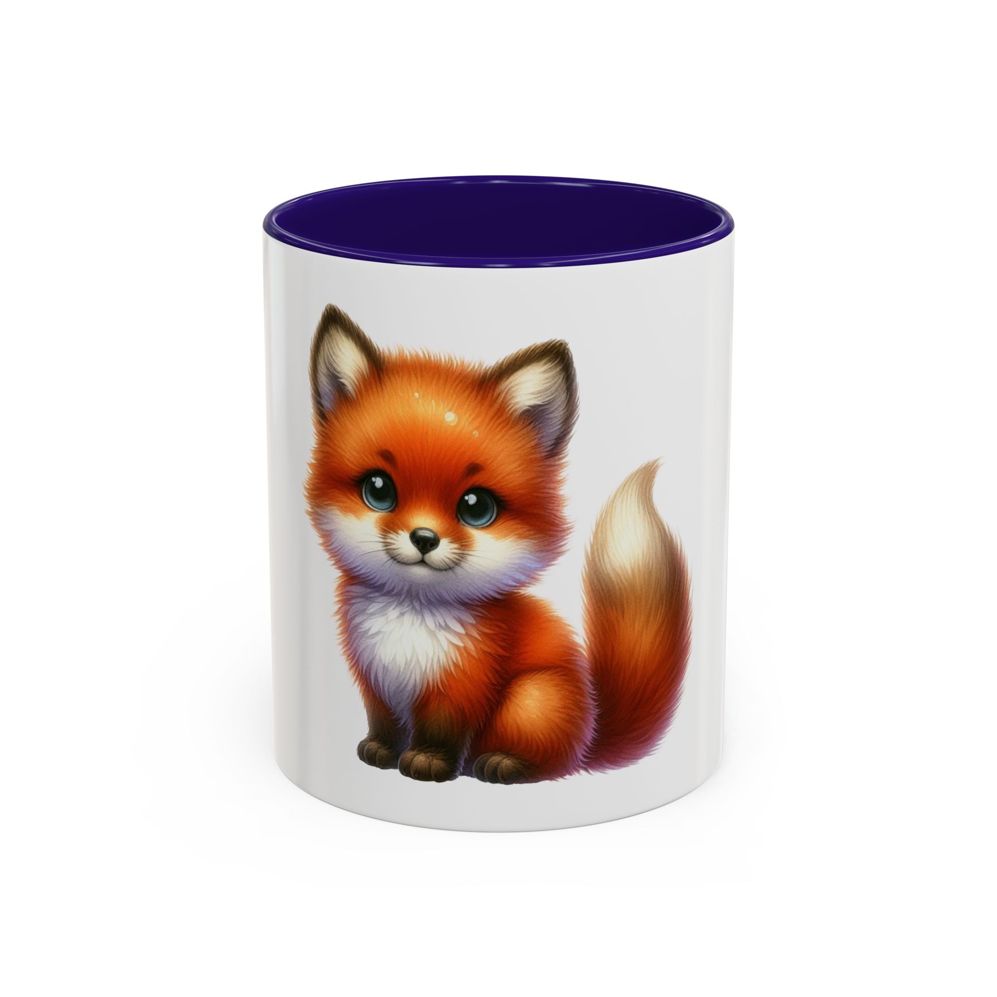 Cute Red Fox Coffee Mug — Adorable Animal Ceramic Mug (11oz)
