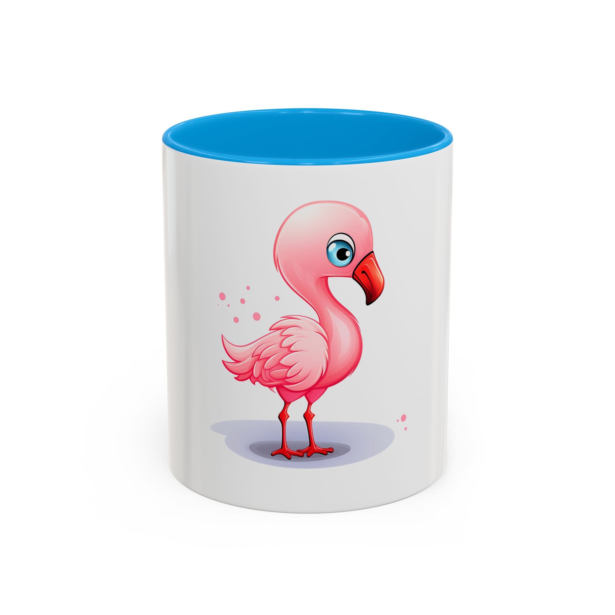 Cute Pink Flamingo Coffee Mug — Color Accent 11oz