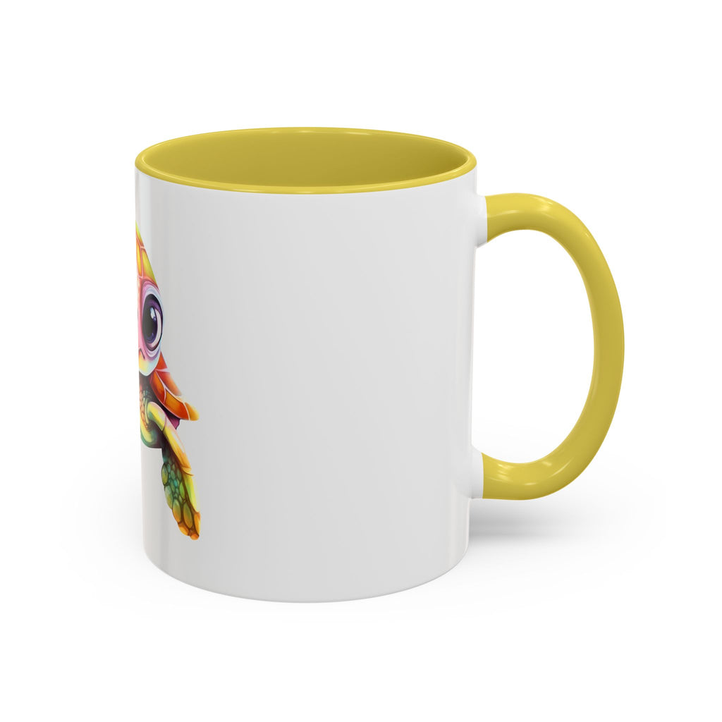 Cute Colorful Sea Turtle Mug — 11oz Ceramic Coffee Cup