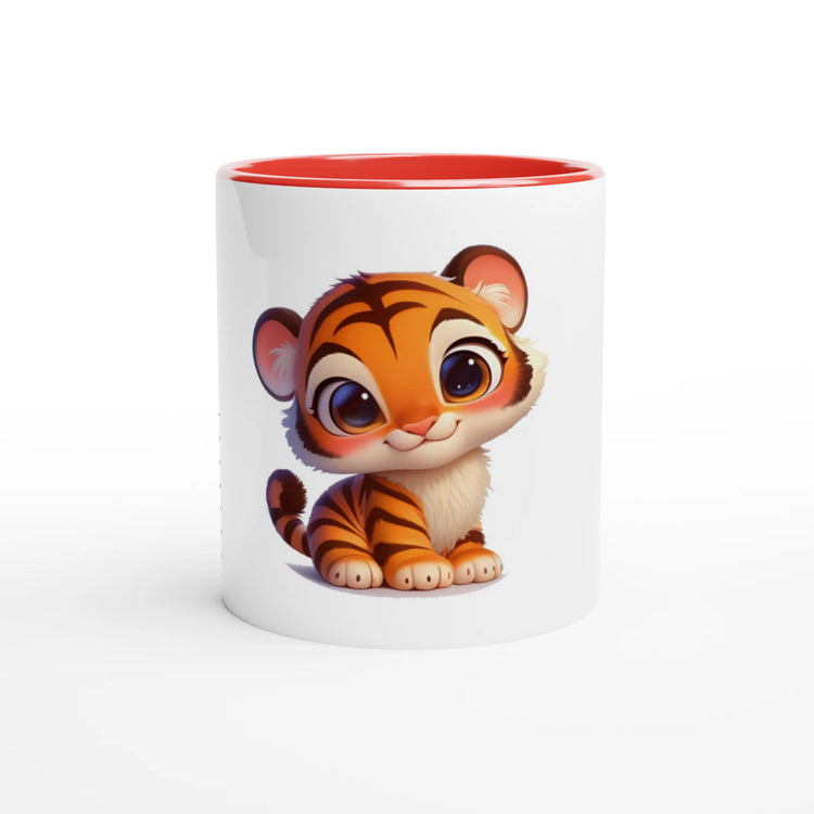 Cute Tiger Mug with Color Inside