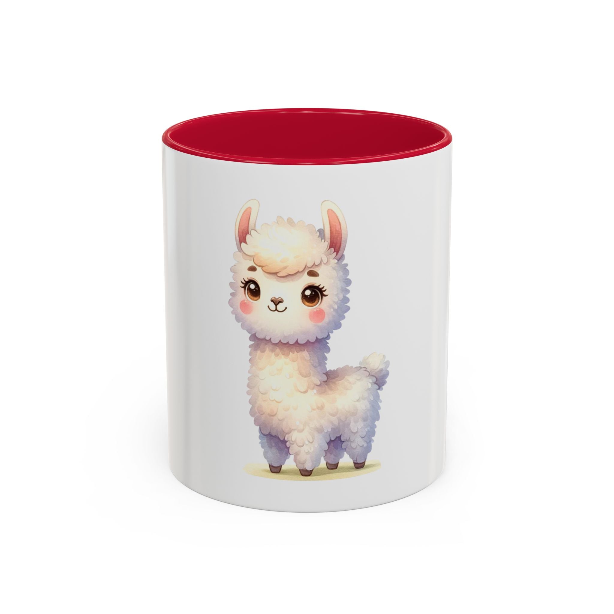 Cute Kawaii Alpaca Coffee Mug (11oz) – Adorable Pastel Llama Gift
