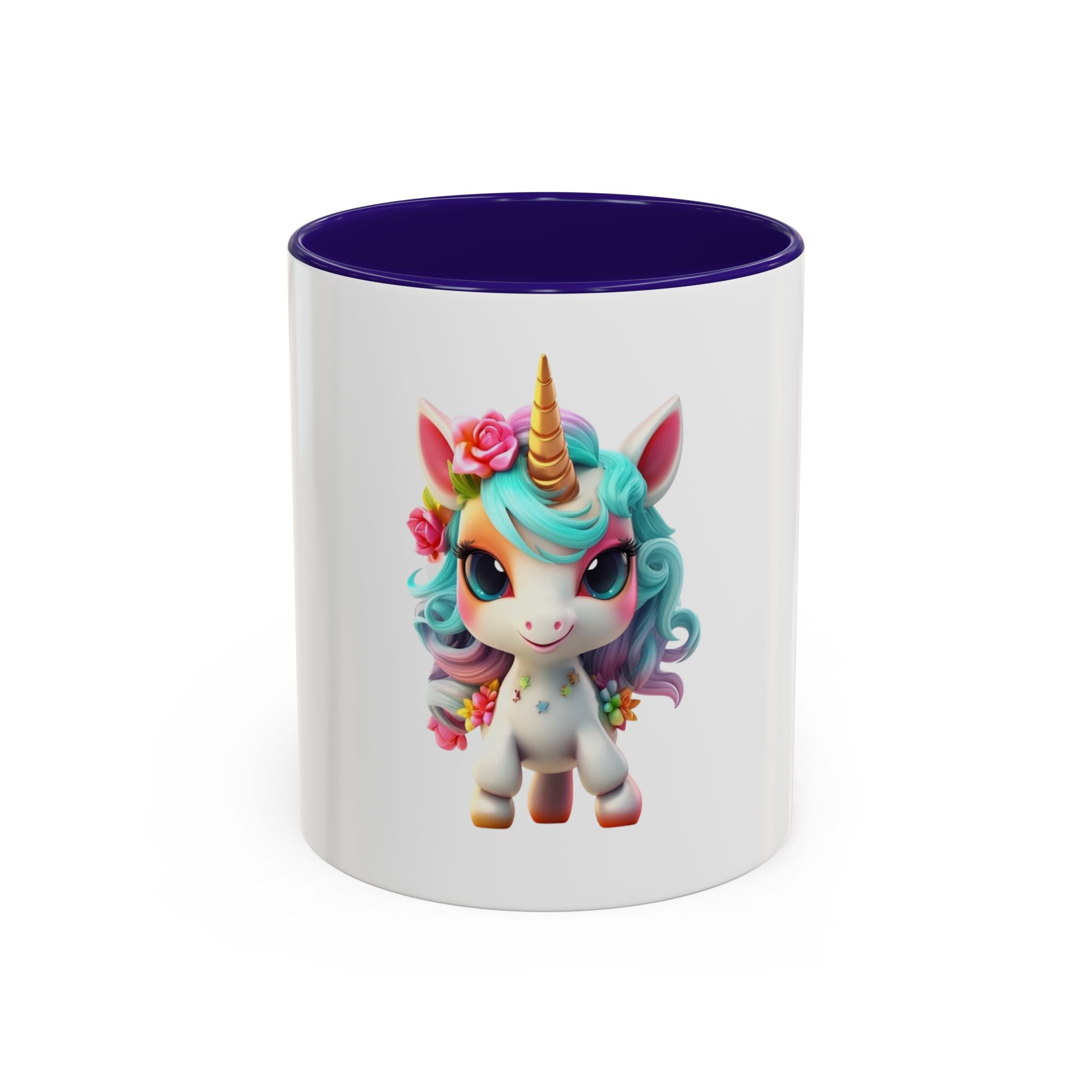 Cute Floral Unicorn Coffee Mug — Colorful 11oz Gift