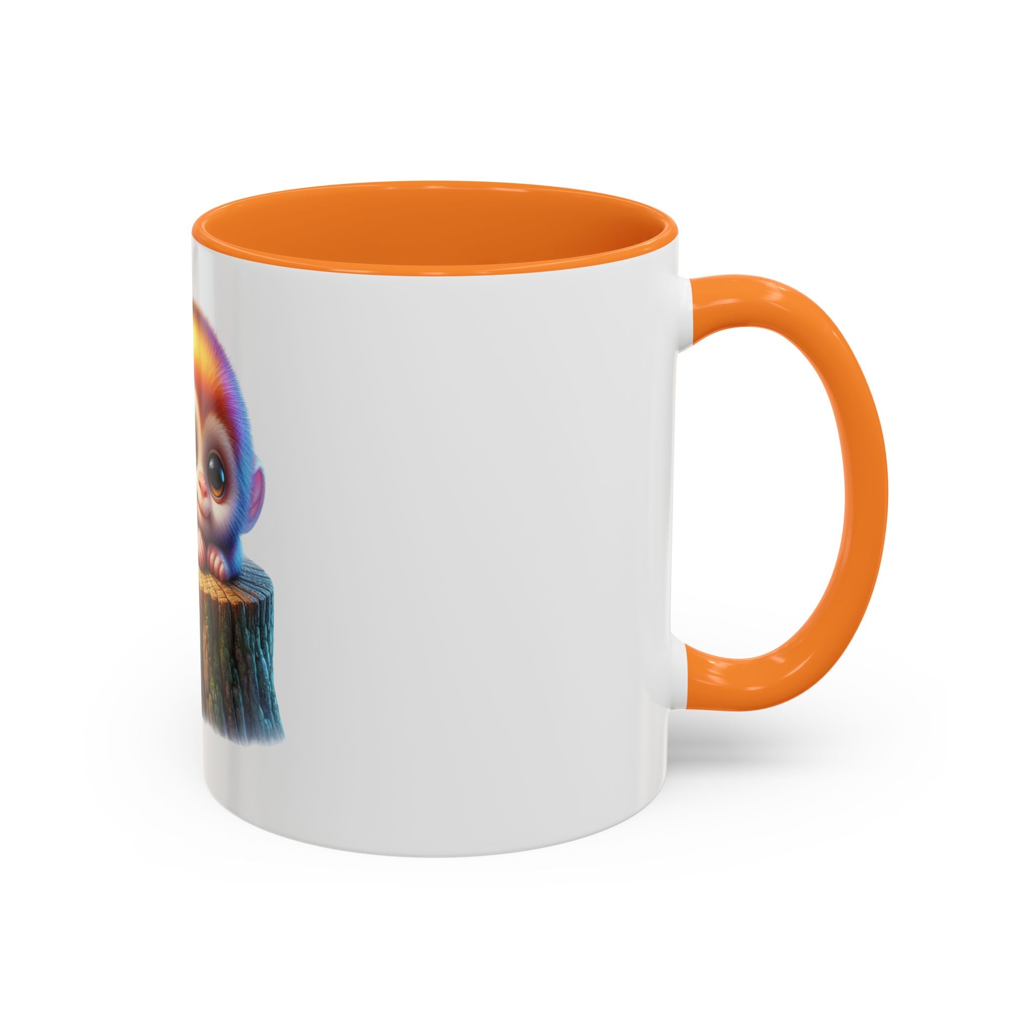 Cute Baby Monkey Coffee Mug — Colorful 11oz Ceramic Mug