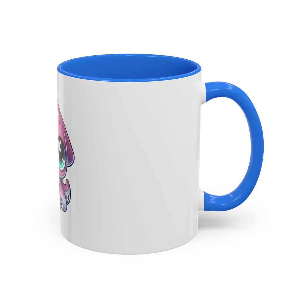 Cute Pink Kawaii Octopus Mug (11oz) - Adorable Anime-Style Coffee Cup