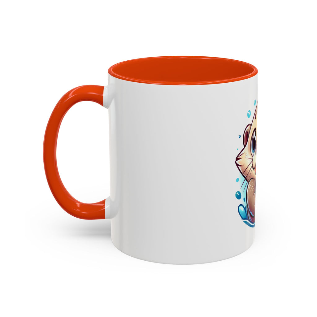 Cute Otter Mug (11oz) — Adorable Cartoon Sea Otter Coffee Cup