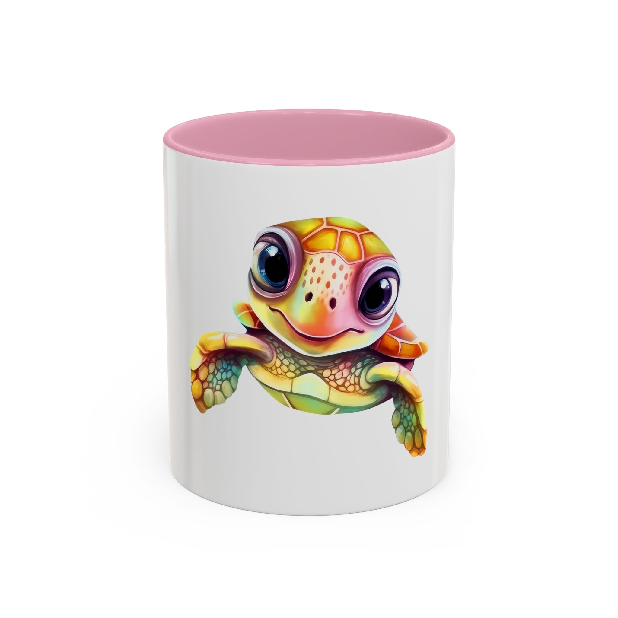 Cute Colorful Sea Turtle Mug — 11oz Ceramic Coffee Cup