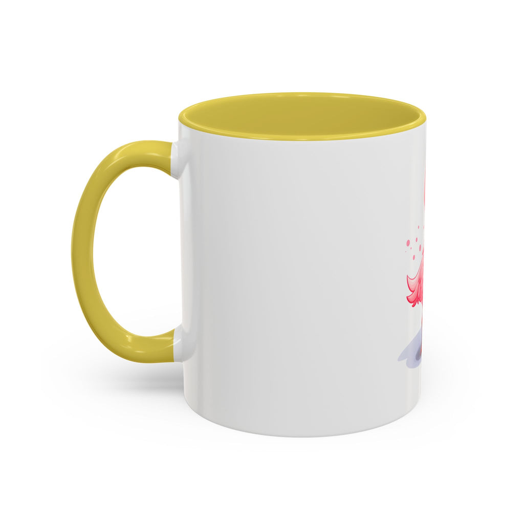 Cute Pink Flamingo Coffee Mug — Color Accent 11oz