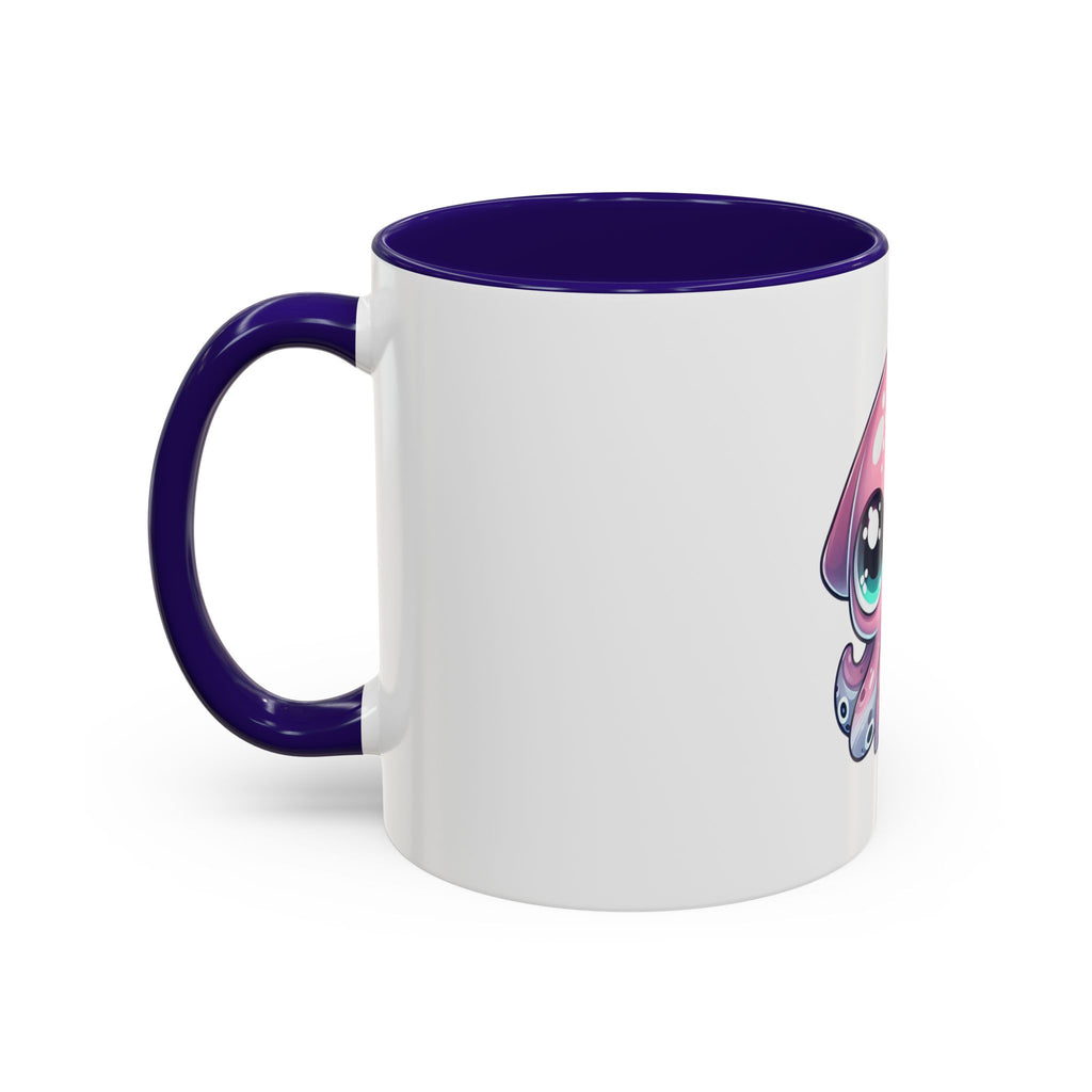 Cute Pink Kawaii Octopus Mug (11oz) - Adorable Anime-Style Coffee Cup
