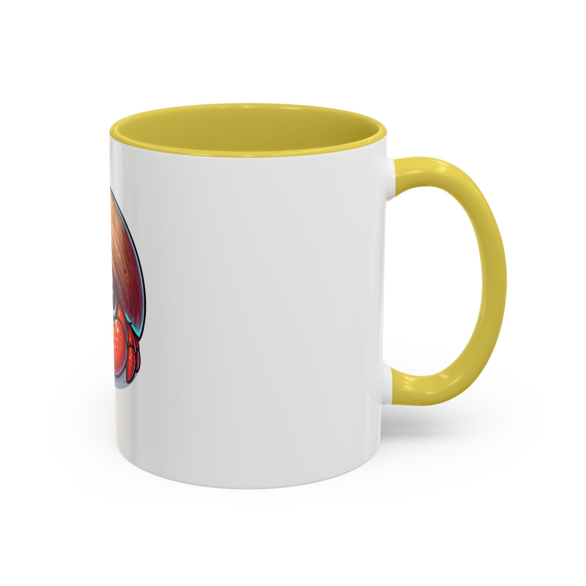 Cute Hermit Crab Mug — Colorful 11oz Ceramic Coffee Cup