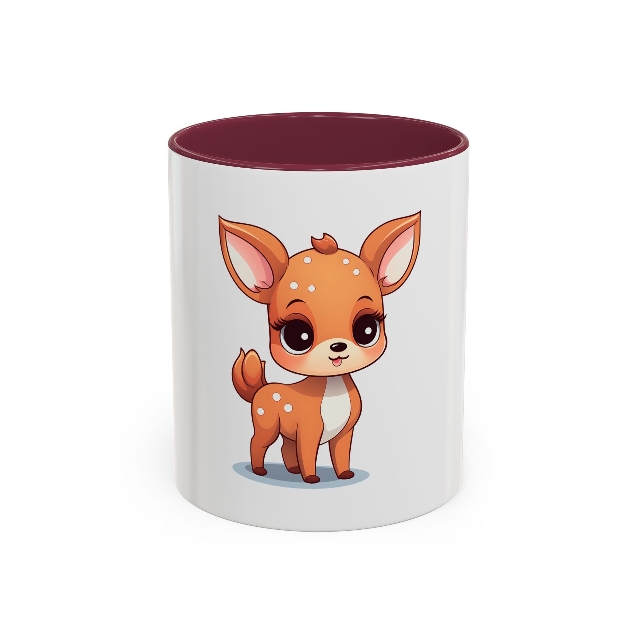Cute Fawn Coffee Mug (11oz) – Adorable Deer Cartoon Ceramic Mug