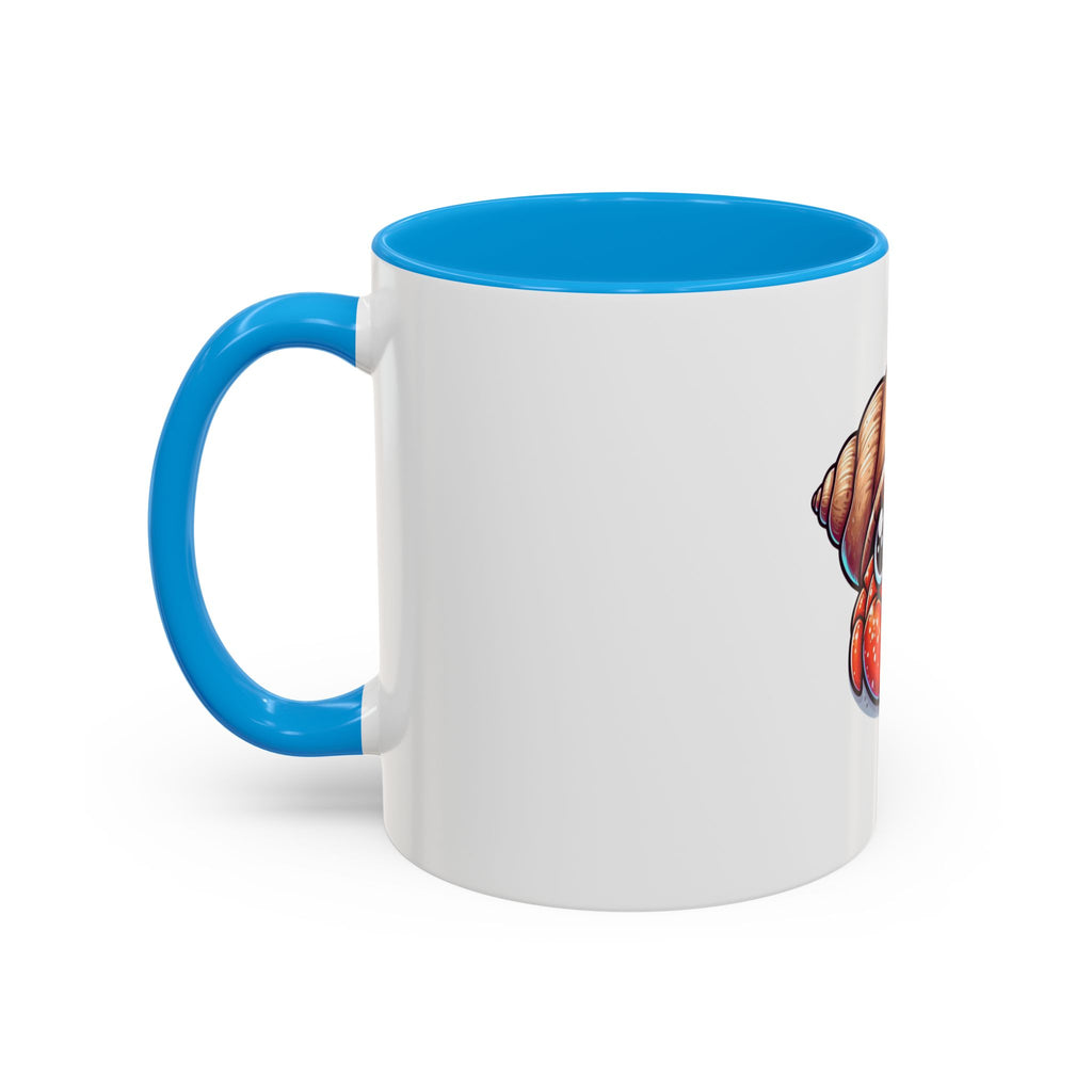 Cute Hermit Crab Mug — Colorful 11oz Ceramic Coffee Cup