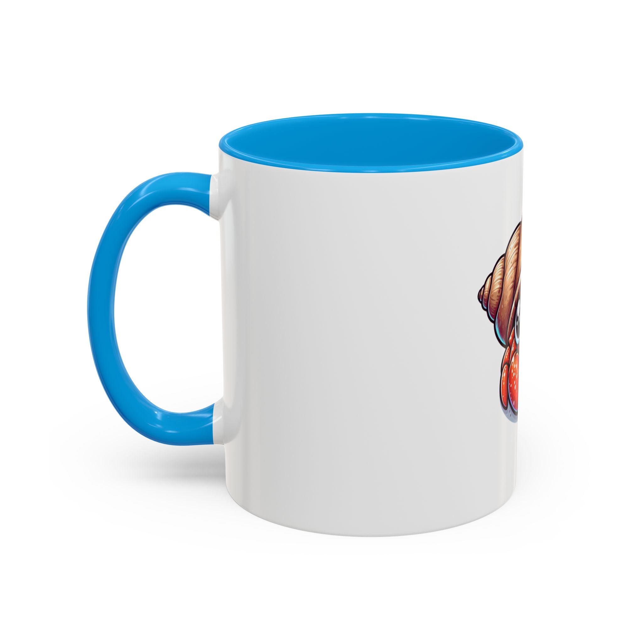 Cute Hermit Crab Mug — Colorful 11oz Ceramic Coffee Cup