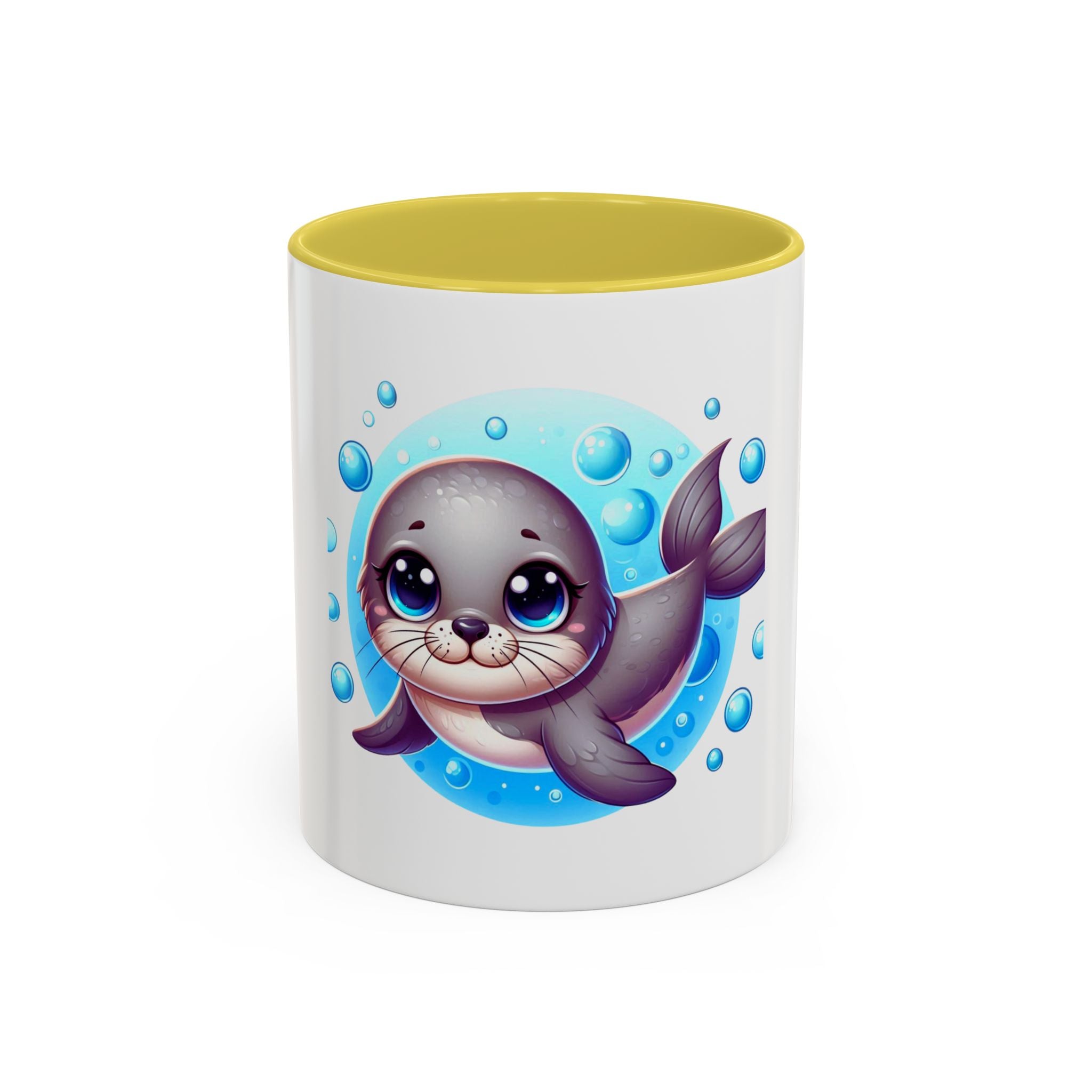 Cute Seal Coffee Mug – Adorable Ocean Animal 11oz Colorful Ceramic