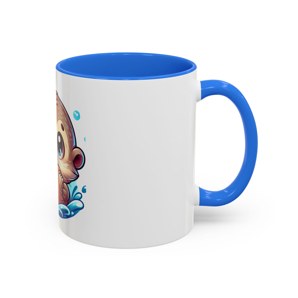 Cute Otter Mug (11oz) — Adorable Cartoon Sea Otter Coffee Cup