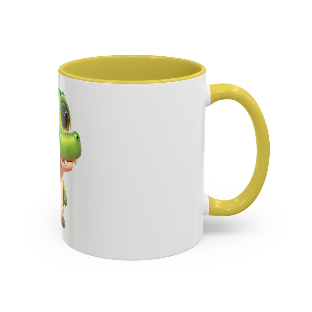 Cute Baby Alligator Coffee Mug — Adorable Cartoon Crocodile 11oz