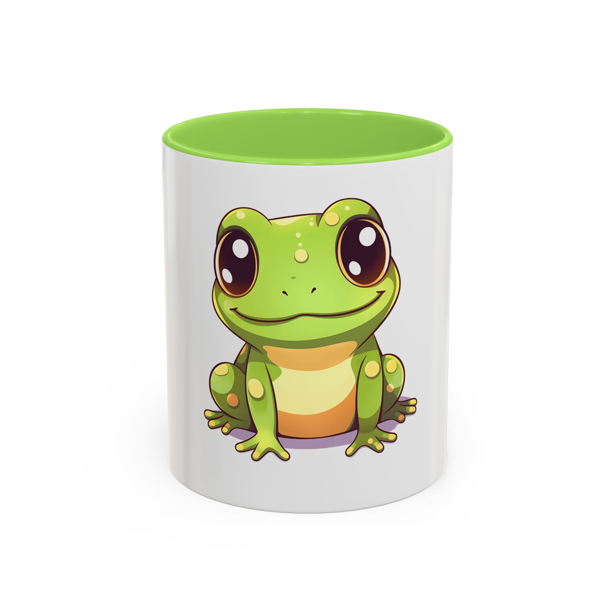 Cute Frog Coffee Mug — 11oz Colorful Ceramic Cup