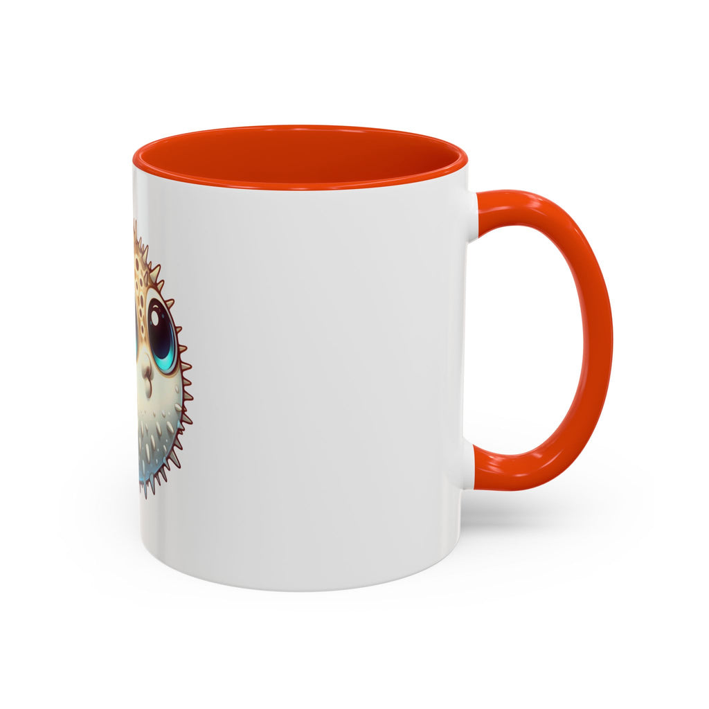 Cute Pufferfish Coffee Mug — Adorable Cartoon Sea Life Ceramic Mug (11oz)