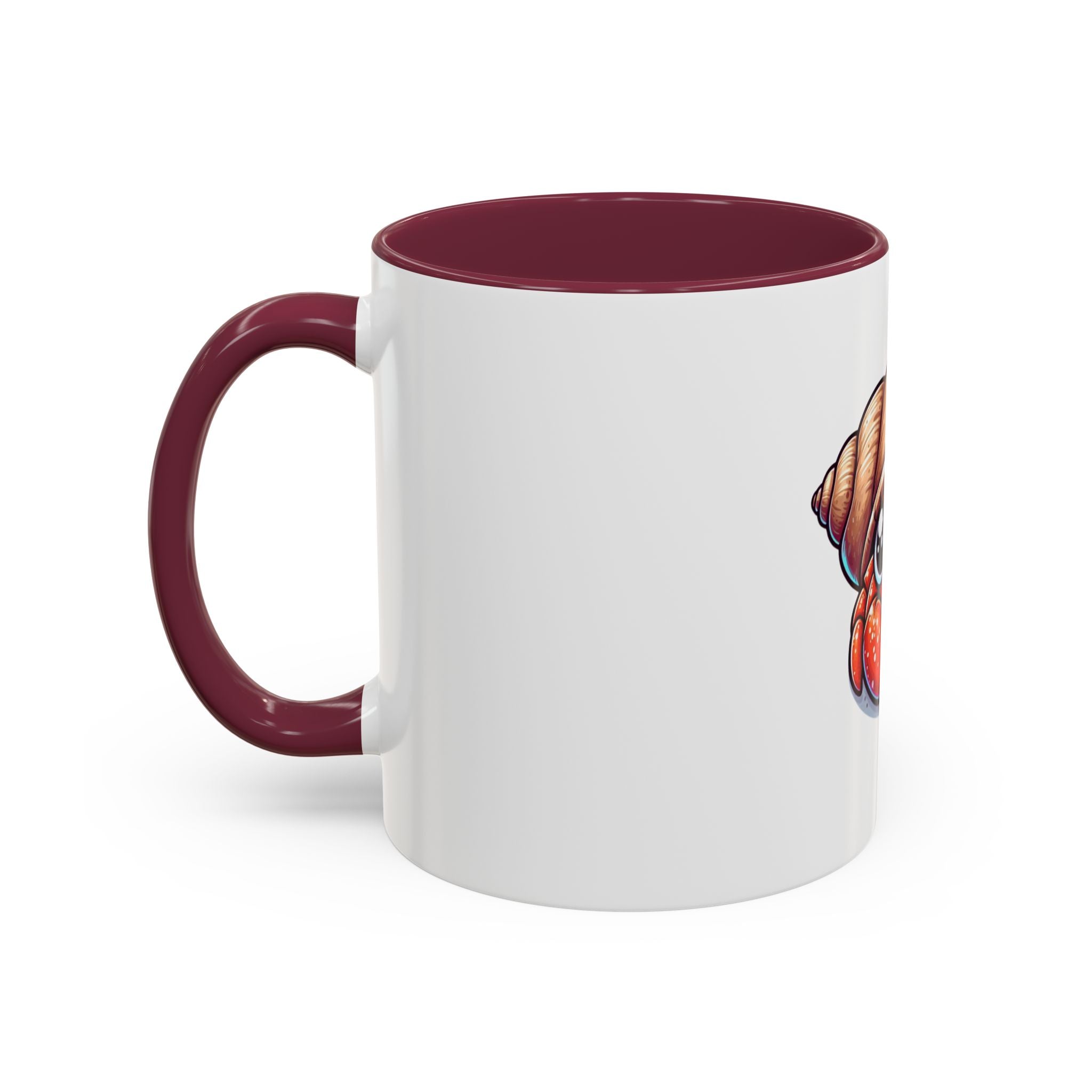 Cute Hermit Crab Mug — Colorful 11oz Ceramic Coffee Cup