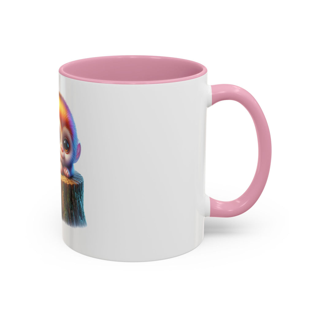 Cute Baby Monkey Coffee Mug — Colorful 11oz Ceramic Mug