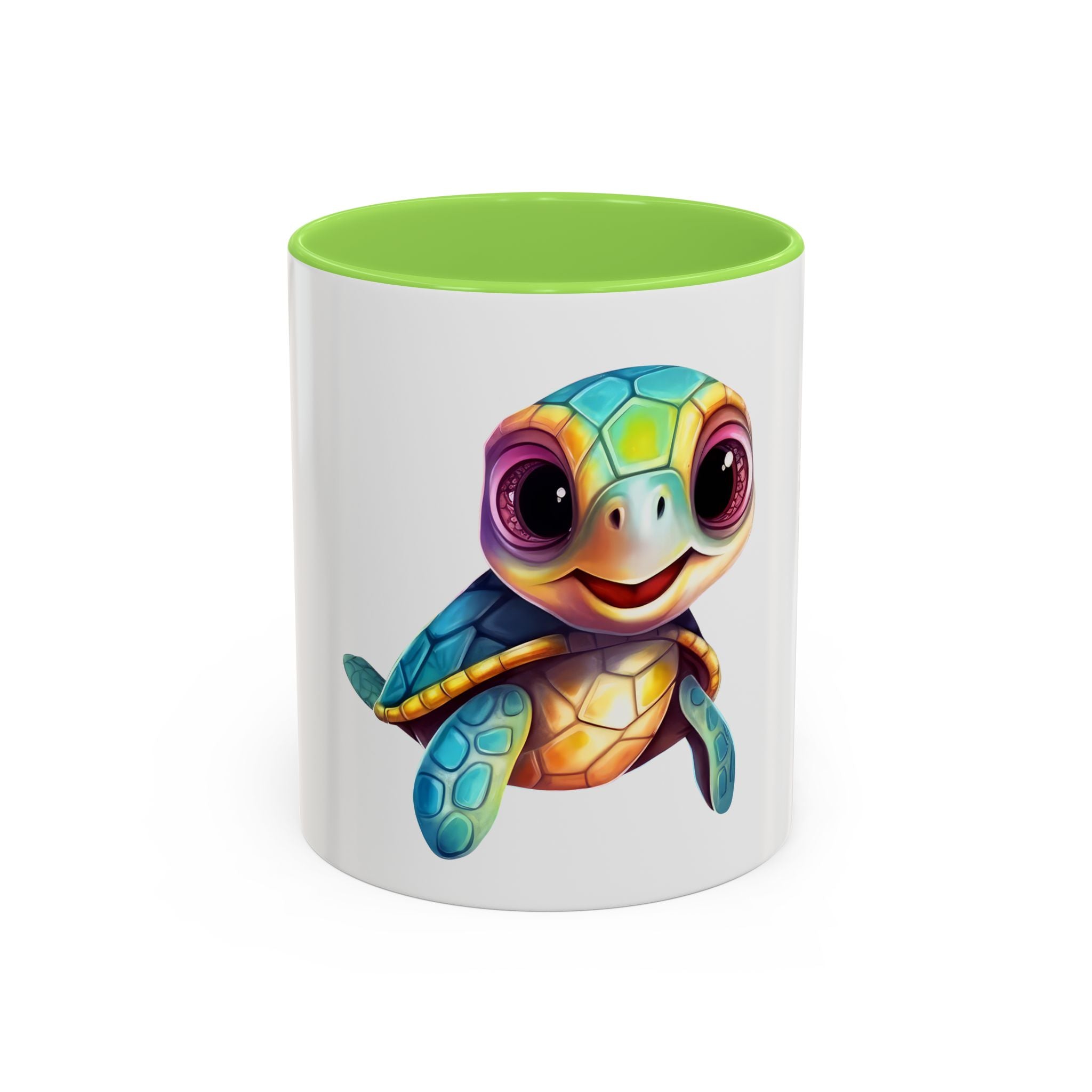 Cute Colorful Sea Turtle Coffee Mug (11oz)