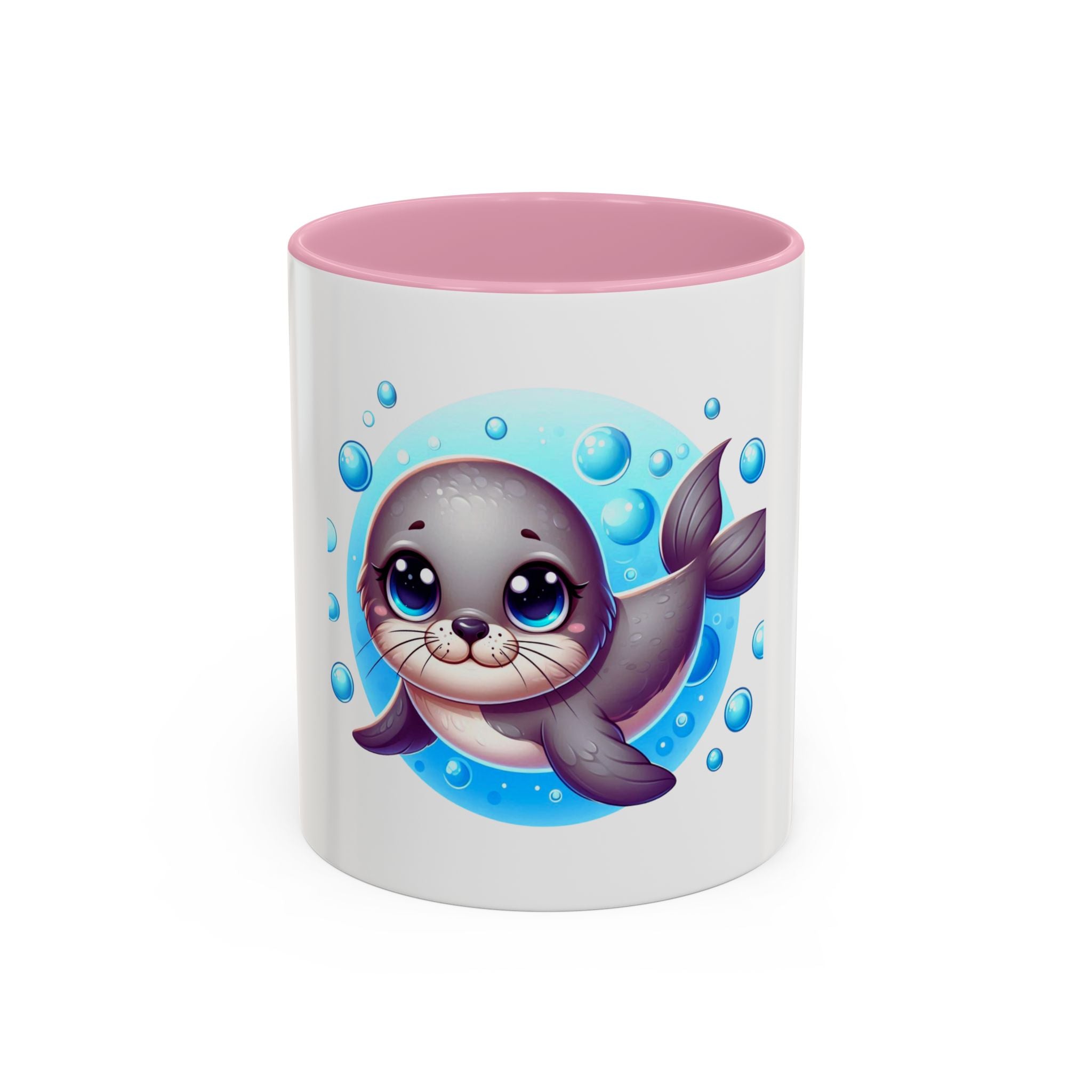 Cute Seal Coffee Mug – Adorable Ocean Animal 11oz Colorful Ceramic
