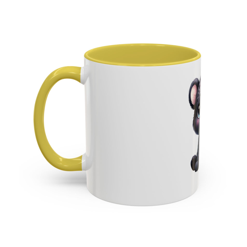 Cute Baby Black Panther Mug — Cute Leopard Cub Coffee Cup (11oz)
