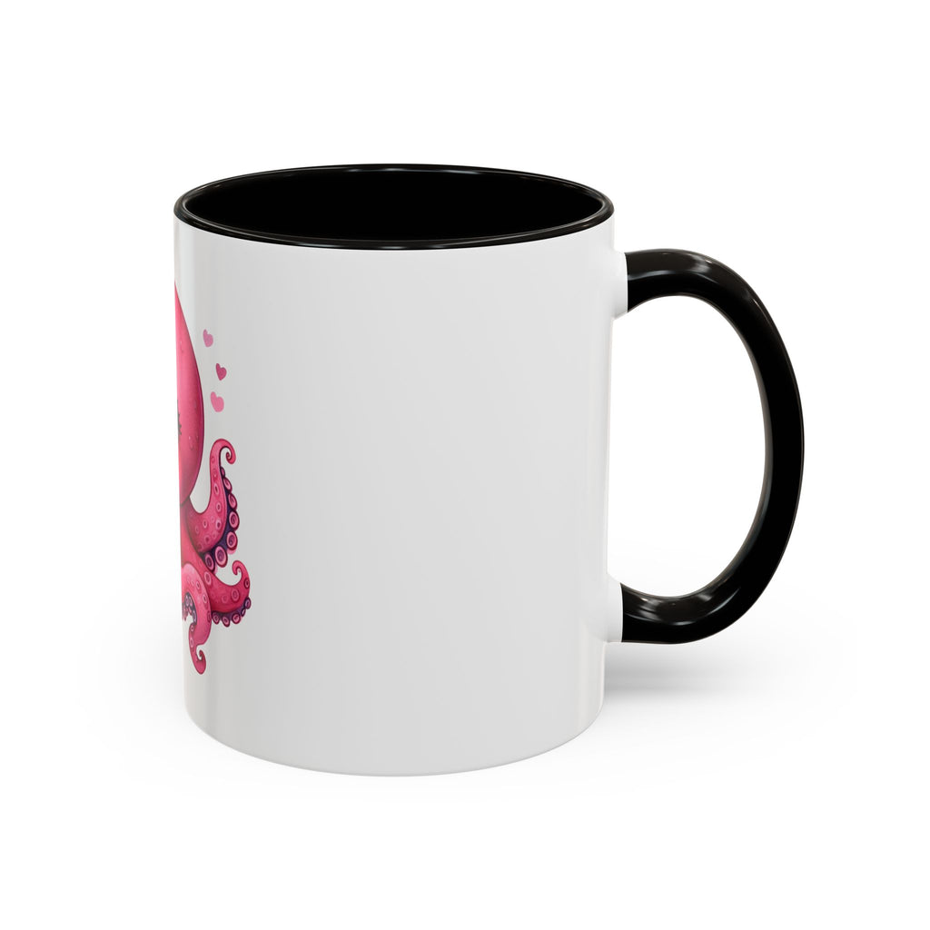 Cute Pink Octopus Coffee Mug (11oz) — Kawaii Sea Animal Gift