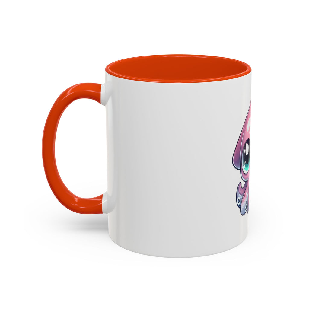 Cute Pink Kawaii Octopus Mug (11oz) - Adorable Anime-Style Coffee Cup