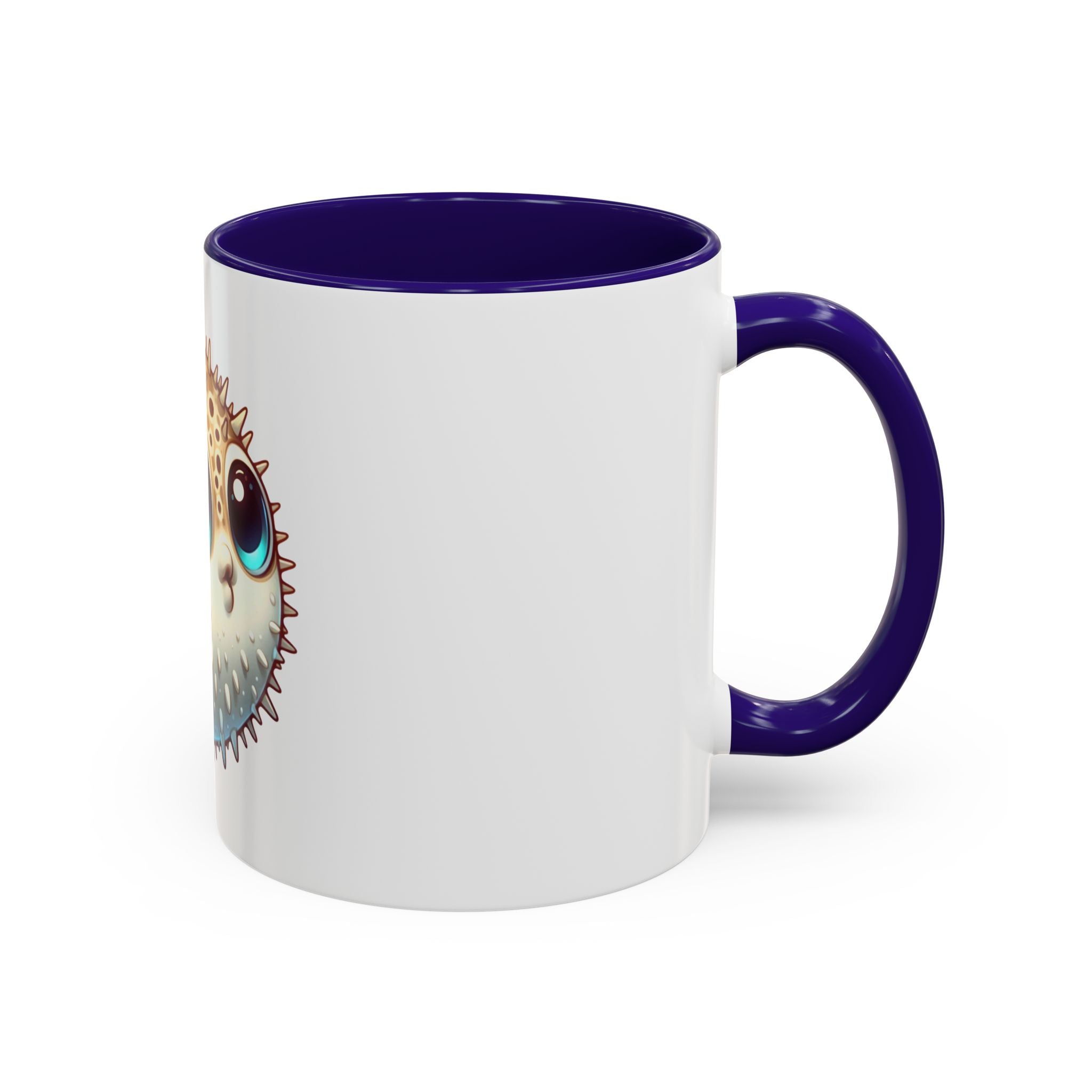 Cute Pufferfish Coffee Mug — Adorable Cartoon Sea Life Ceramic Mug (11oz)