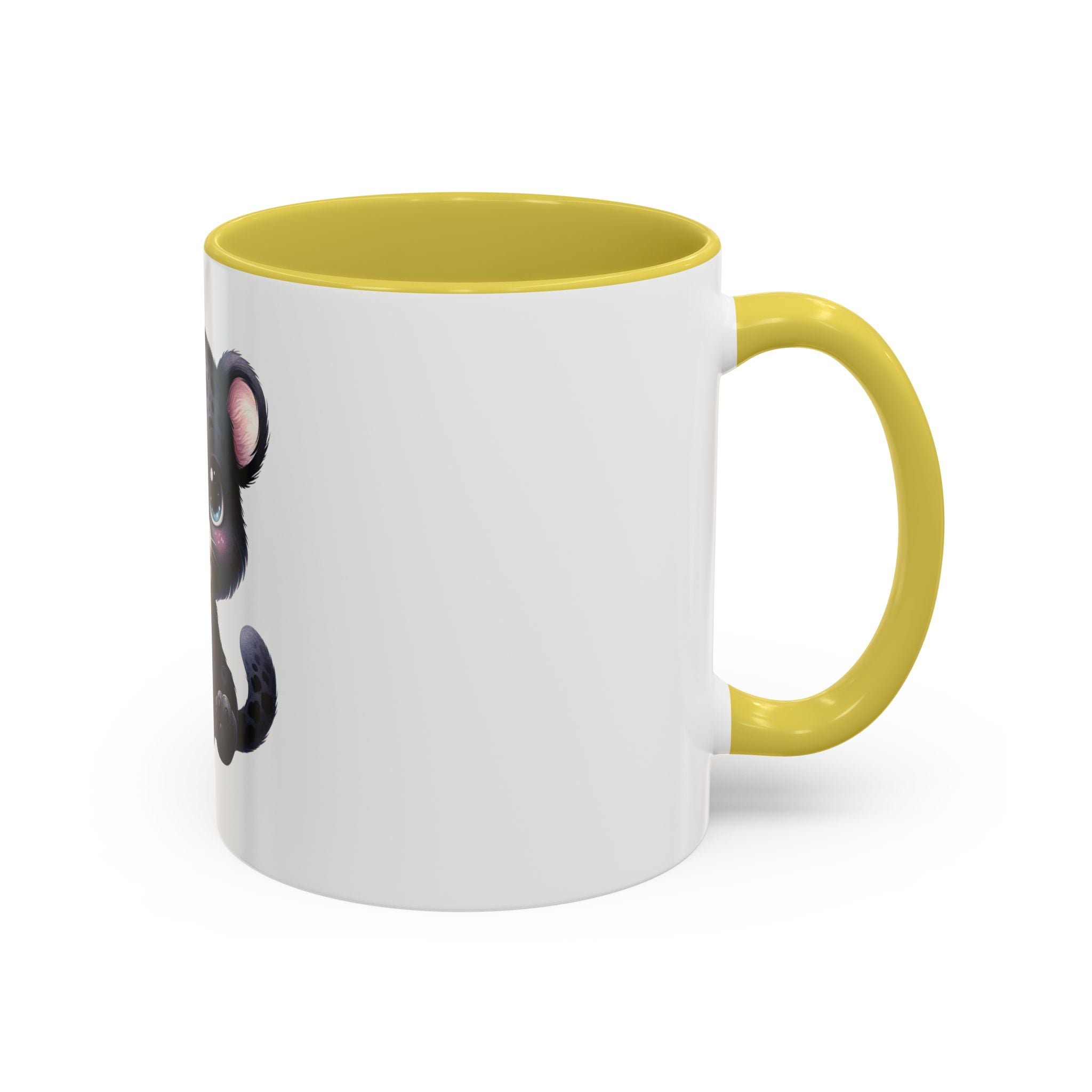 Cute Baby Black Panther Mug — Cute Leopard Cub Coffee Cup (11oz)