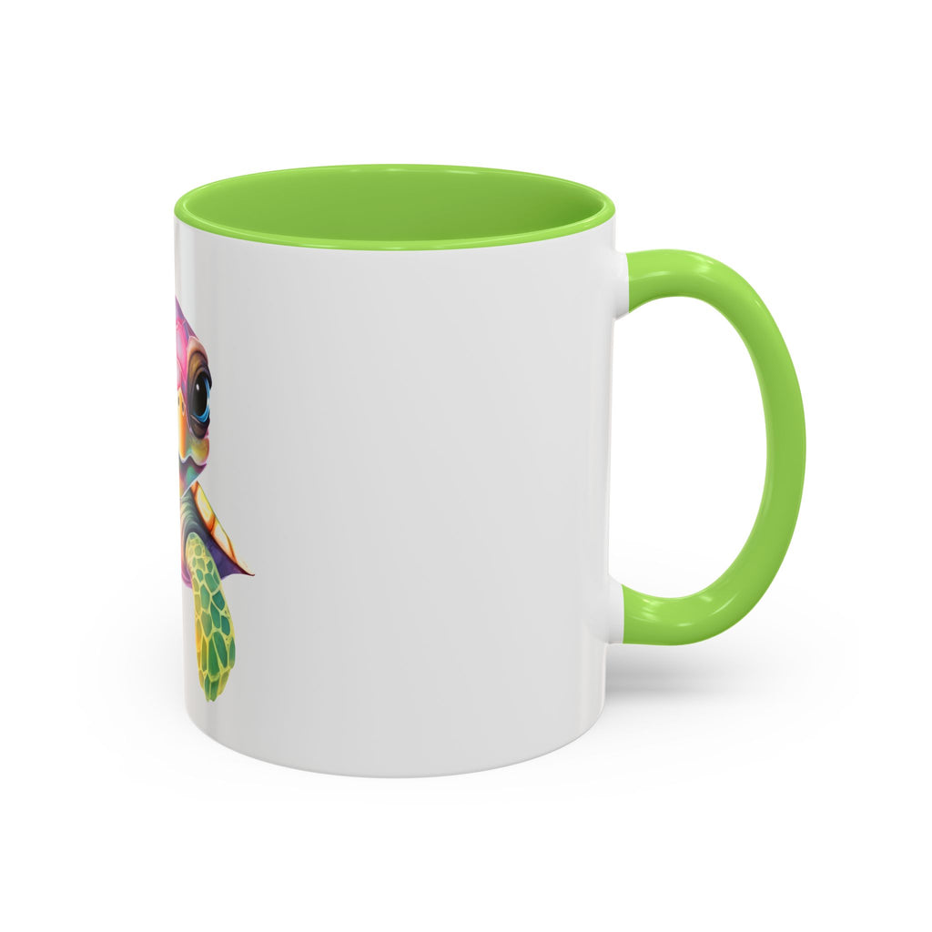 Colorful Sea Turtle Mug (11oz) – Cute Rainbow Marine Coffee Cup