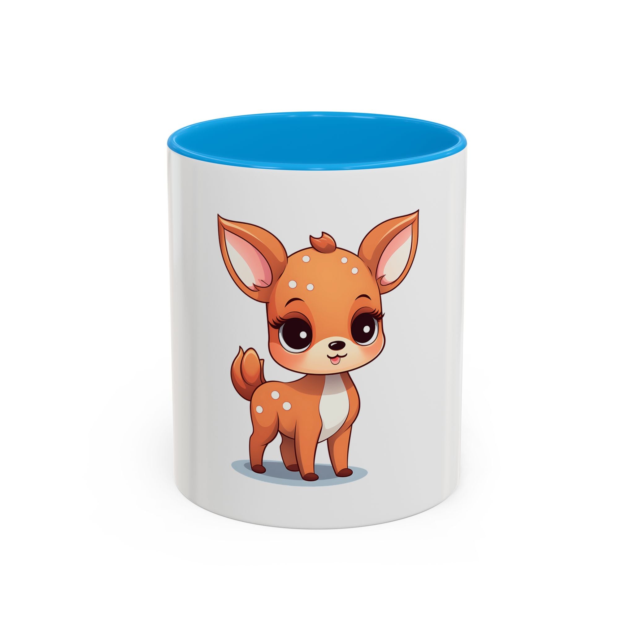 Cute Fawn Coffee Mug (11oz) – Adorable Deer Cartoon Ceramic Mug