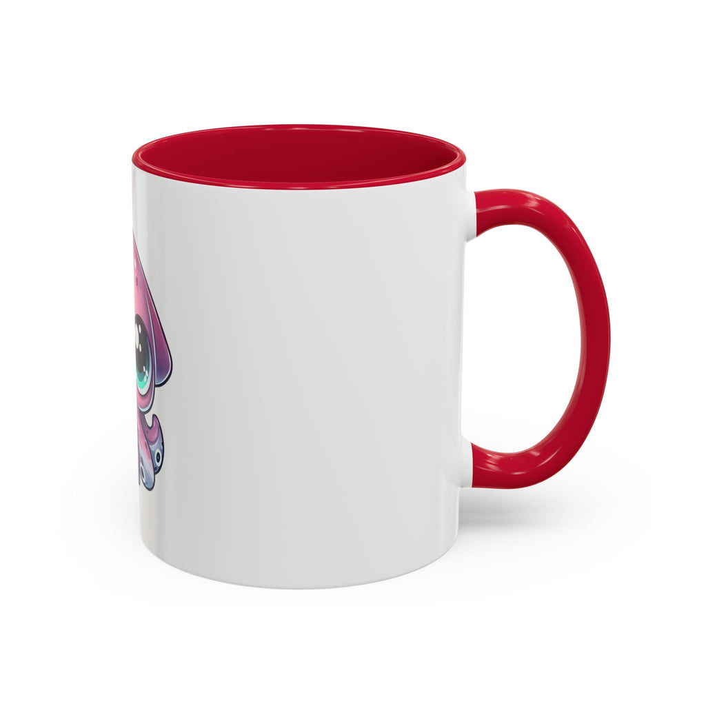 Cute Pink Kawaii Octopus Mug (11oz) - Adorable Anime-Style Coffee Cup